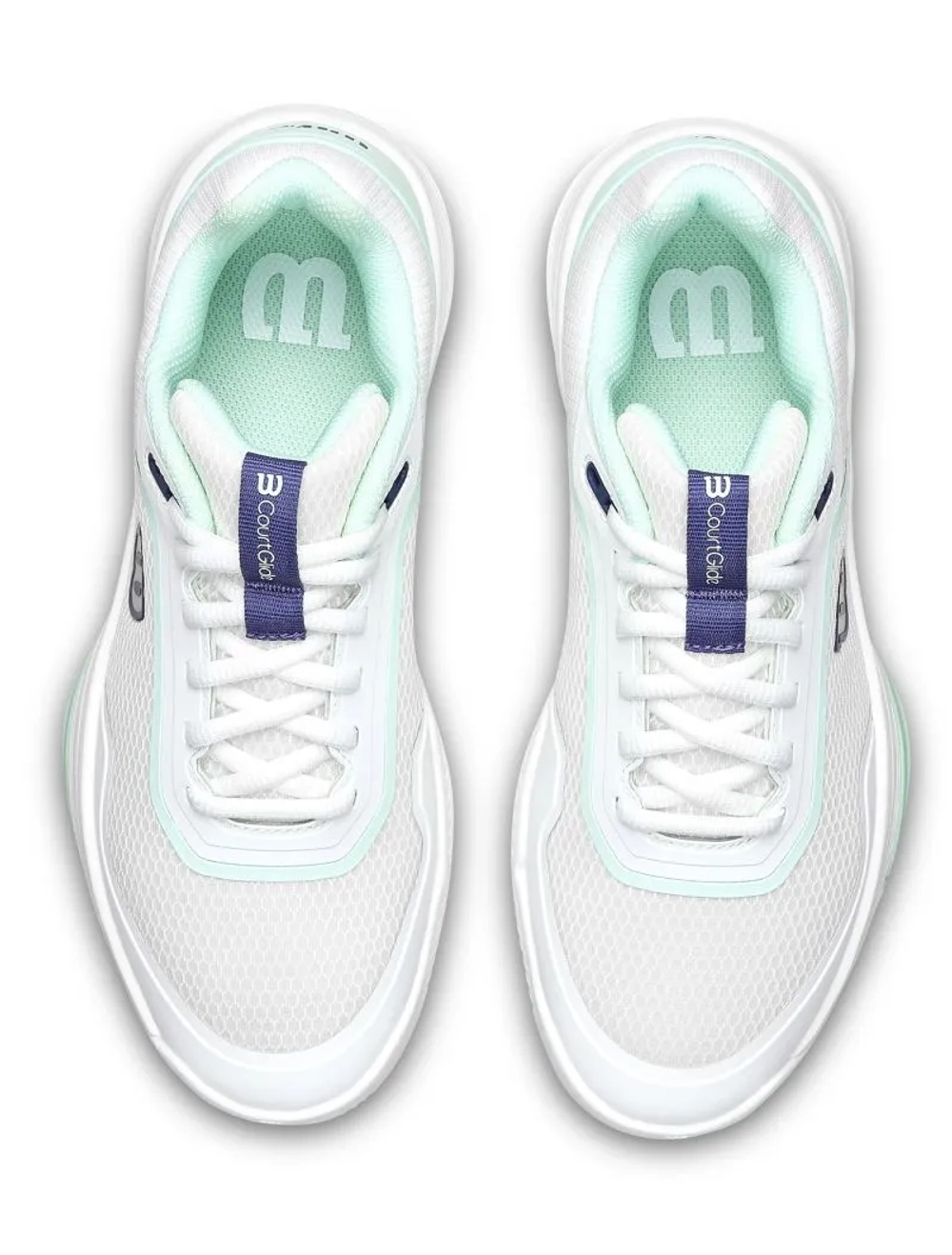 Женские теннисные кроссовки Wilson Court Glide - white/bay/skipper blue