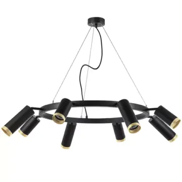 Люстра подвесная 8*GU10 LR01837487440 черный/золото Rullo Lightstar