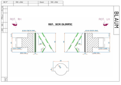 PCD фреза D.100x48x30+2DKN Z=3+3 H=3 LH + RH для Brandt, SCM, IMA, Holzher