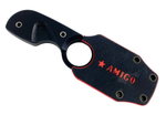 Шейный нож Amigo X, сталь D2 Black Titanium, 4650065056076