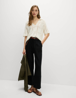 Широкие брюки из смесовой льняной ткани T57009087 - Marks & Spencer