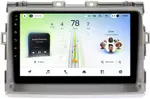 Магнитола для Toyota Estima 3 2006-2016 (без 360, рамка серая) - Teyes CC4L монитор 9" IPS, Android 14, Быстрая, Snapdragon 662, CarPlay, 4G SIM-слот