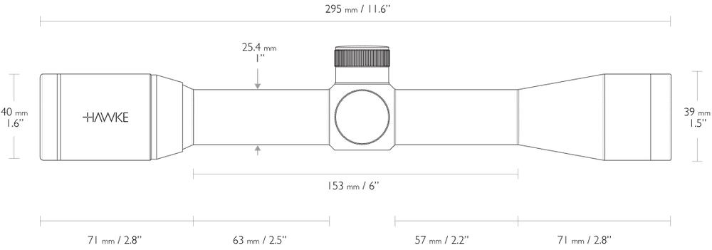 Оптический прицел Hawke Vantage 4x32 30/30 (14100)