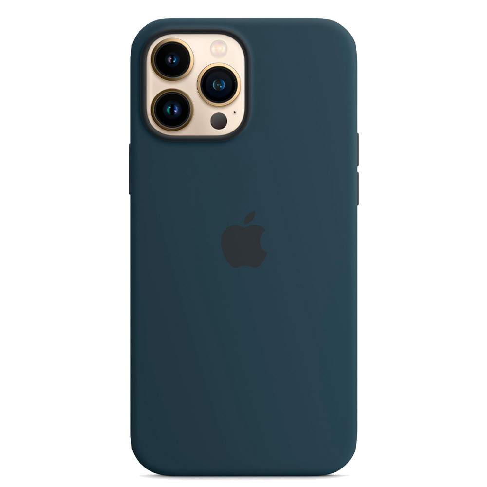 Силиконовый чехол с поддержкой MagSafe Apple Silicone Case для iPhone 13 Pro, Abyss Blue (Синий омут)