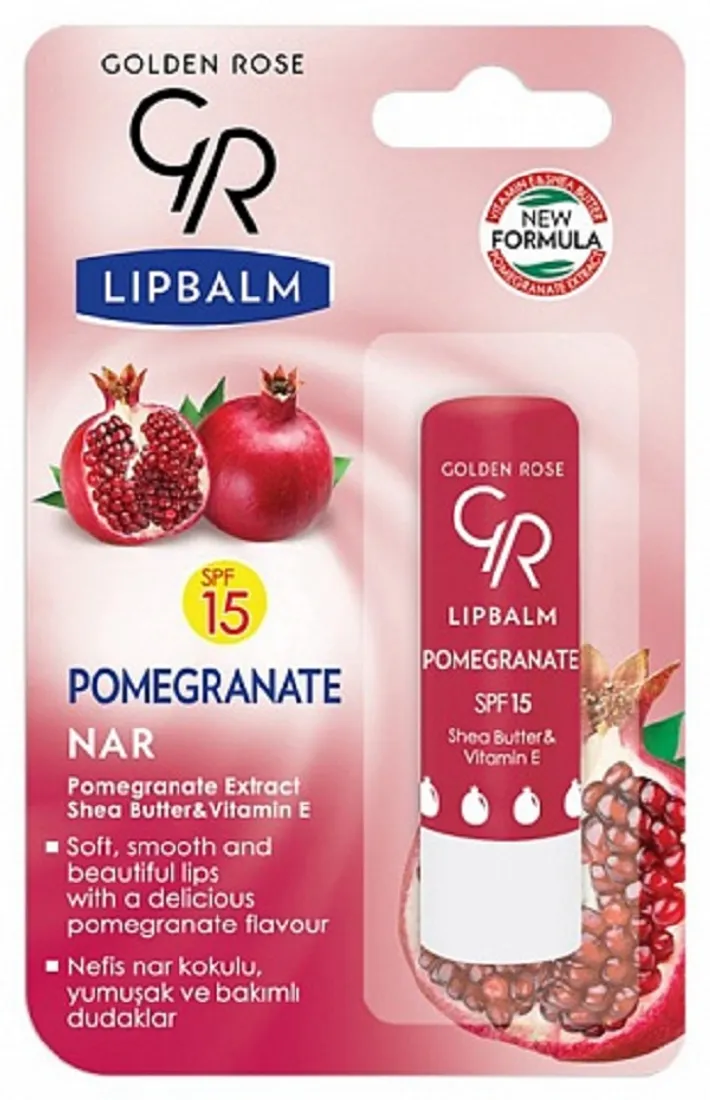 Бальзам для губ Golden Rose Lip Balm Pomegranate SPF15