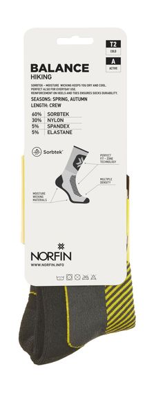 Носки Norfin T2A BALANCE HIKING CREW р.(39-41) M