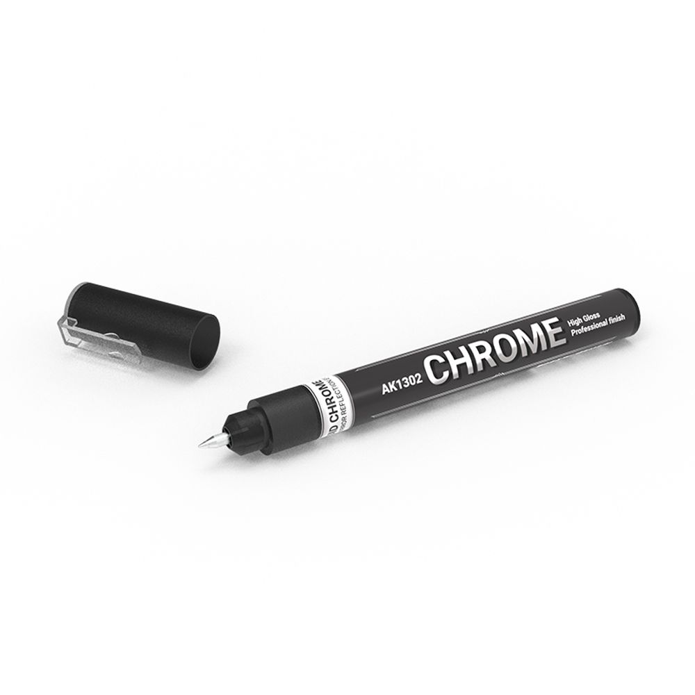 Маркер AK Interactive Metallic Liquid Marker - Chrome