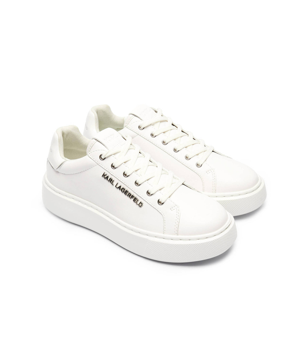 Кожаные кроссовки maxi kup Karl Lagerfeld - белый(KL62221F)
