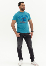 Футболка Bowery NYC "Road Show" Slub Pagoda Blue