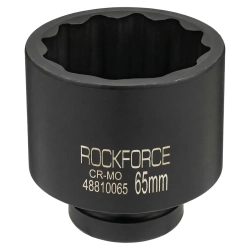 Головка ударная глубокая 1'', 65мм (12гр.) RockForce##Rock FORCE RF-48810065