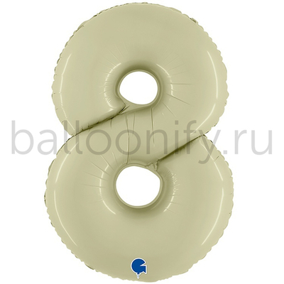 Шар ЦИФРА 8 Сатин Olive Green 40" 102 см