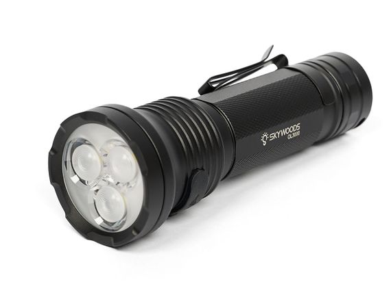 Ручной фонарь Skywoods Mystic 3000 люмен USB-Type C холодный свет IP67