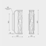 Настенный светильник MODESTYLE MS.2340.270 BK