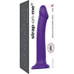 Фиолетовый фаллоимитатор-насадка Strap-On-Me Dildo Dual Density size L - 19 см. (Цвет: фиолетовый)