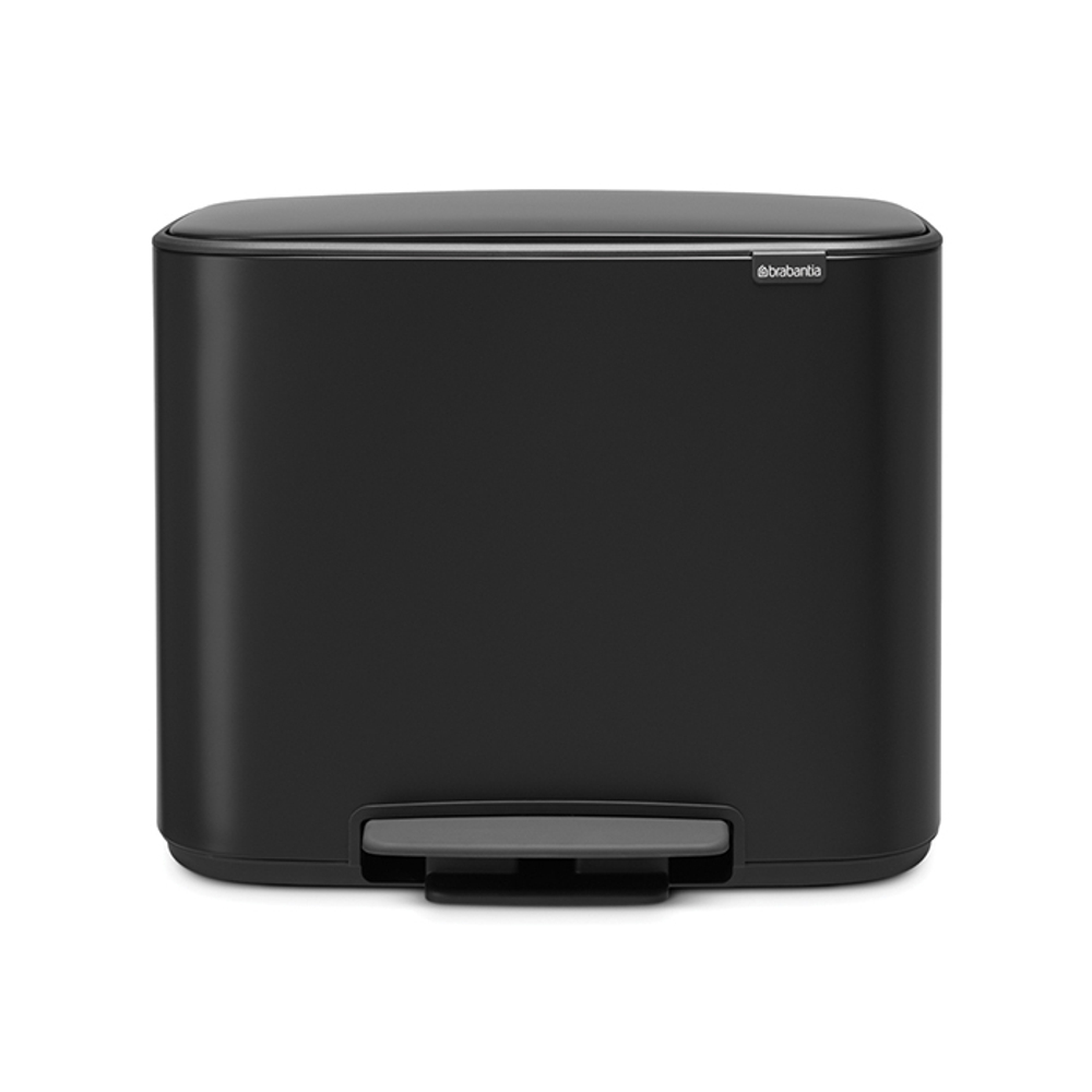 Мусорный бак Bo Pedal Bin 3x11л Brabantia Черный матовый