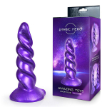Фиолетовый фантазийный спиралевидный фаллоимитатор 23см Bior Toys Magic Hero MH-13011