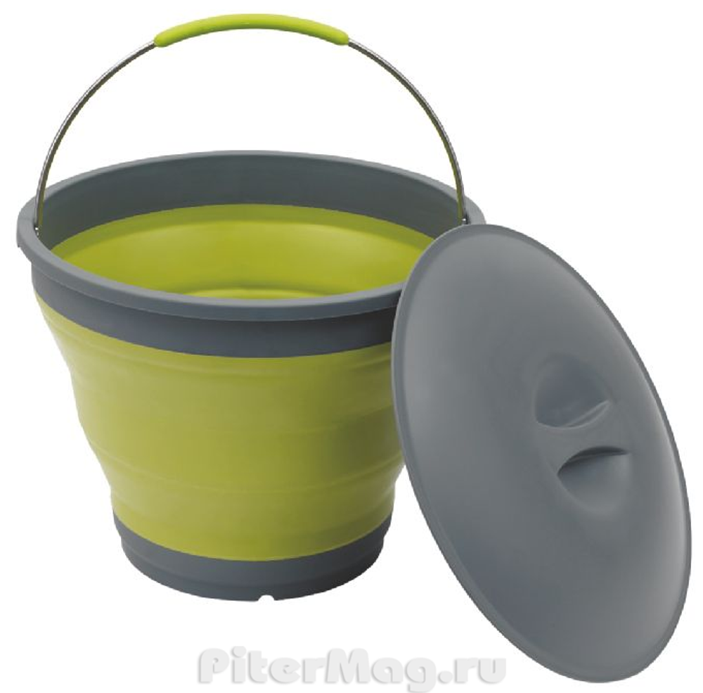 Ведро складное Outwell Collaps Bucket w/lid Green [650224]