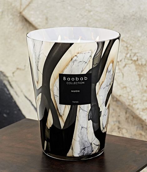 Marble, свеча Stones MAX 24, Baobab Collection