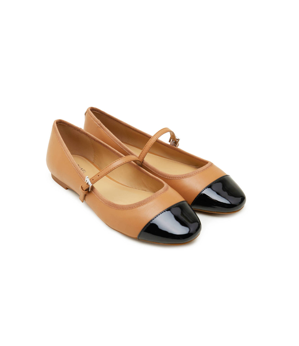 Кожаные балетки Michael Kors - коричневый(40S4MAFS2L)