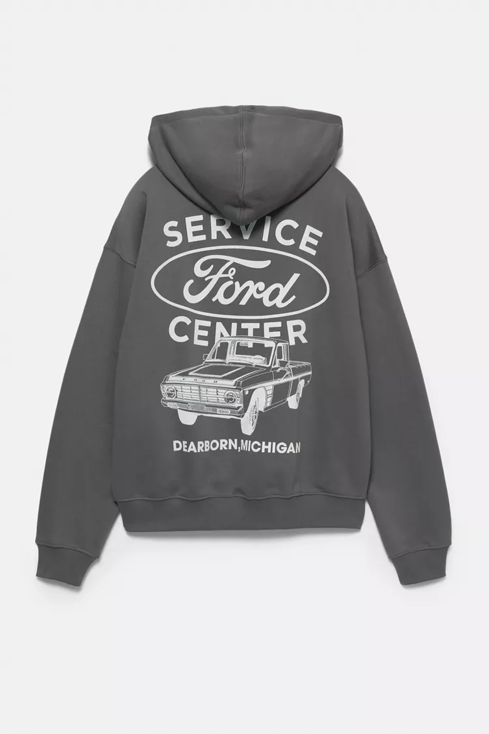 PULL&BEAR Толстовка Ford, антрацитово-серый