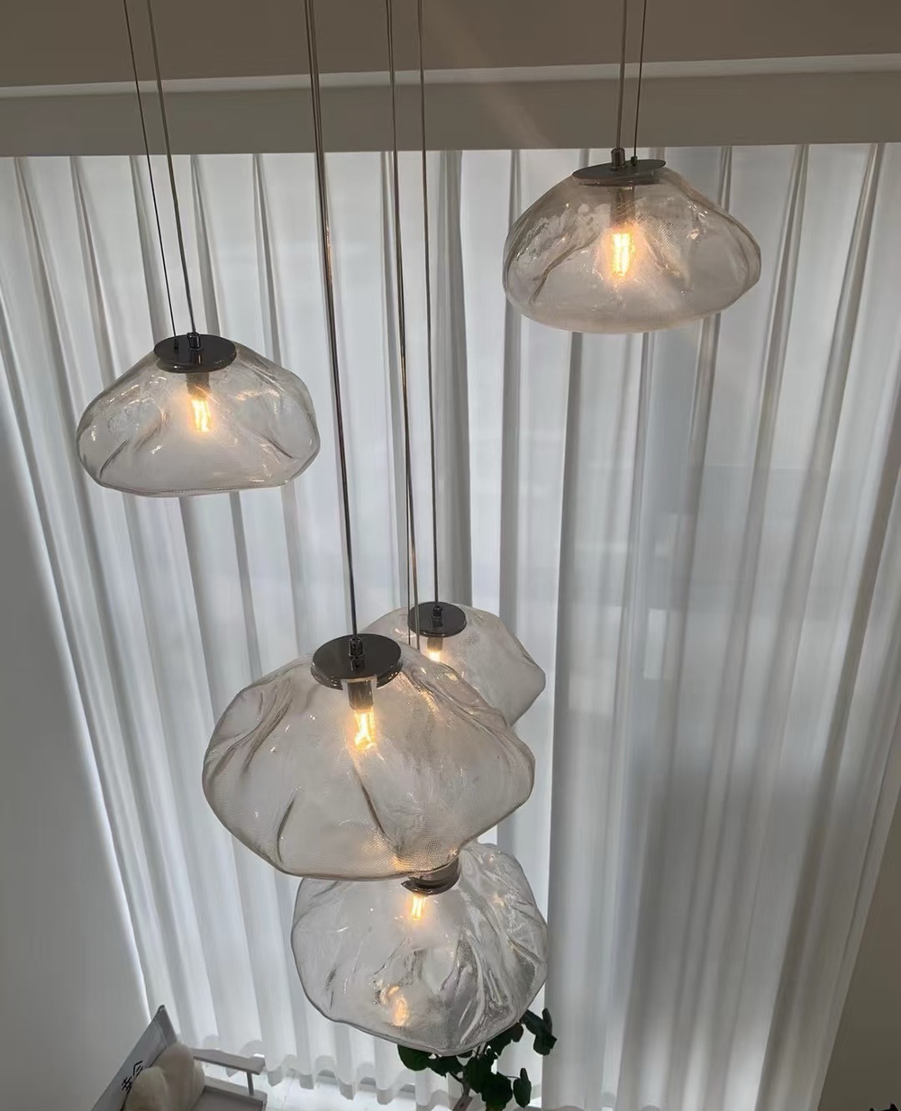 Pendant design lamp 73 by Bocci (Clear)