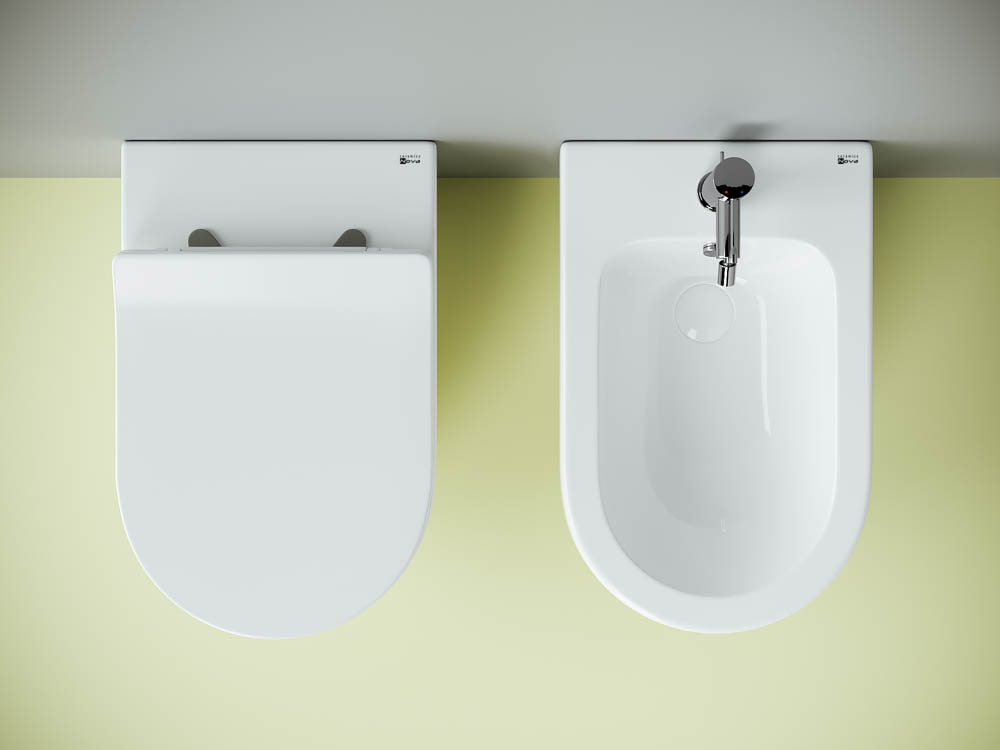 Напольный приставной унитаз Ceramicanova Метрополь (Metropol) Безободковый (Rimless) CN4004