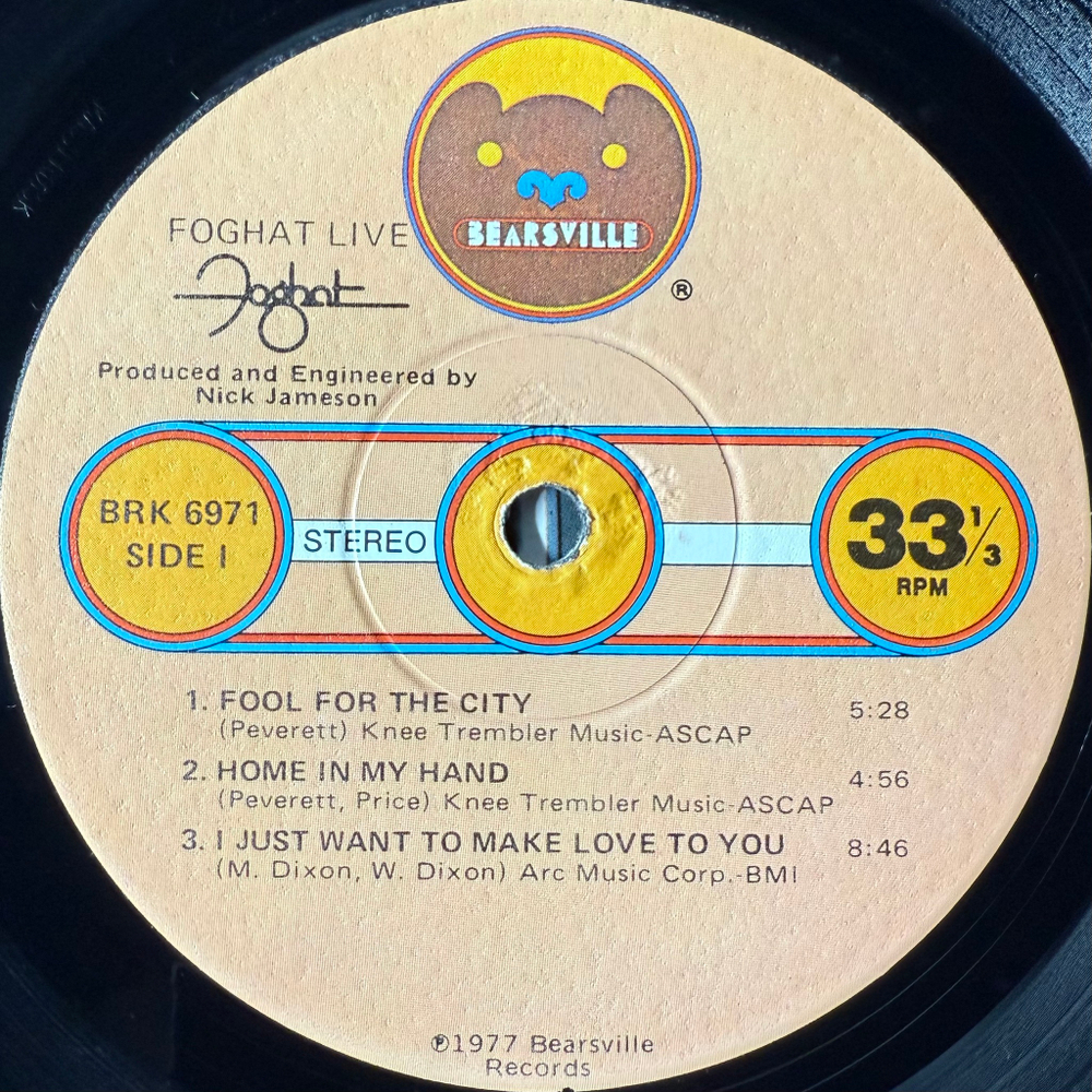Виниловая пластинка Foghat ‎– Live LP