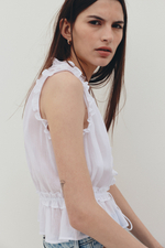 Топ из лиоцелла с оборками - H&M
