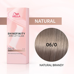 Wella Shinefinity 06/0 Гель-крем краска Натуральный бренди