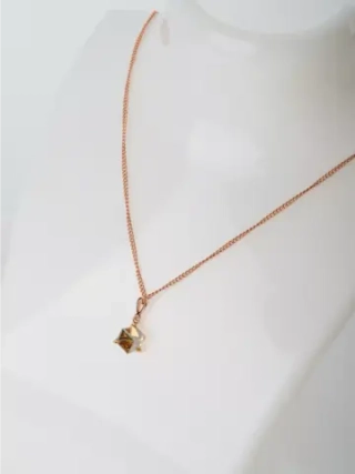 Кулон-кубик Миражи с кристаллом Swarovski цвета шампань