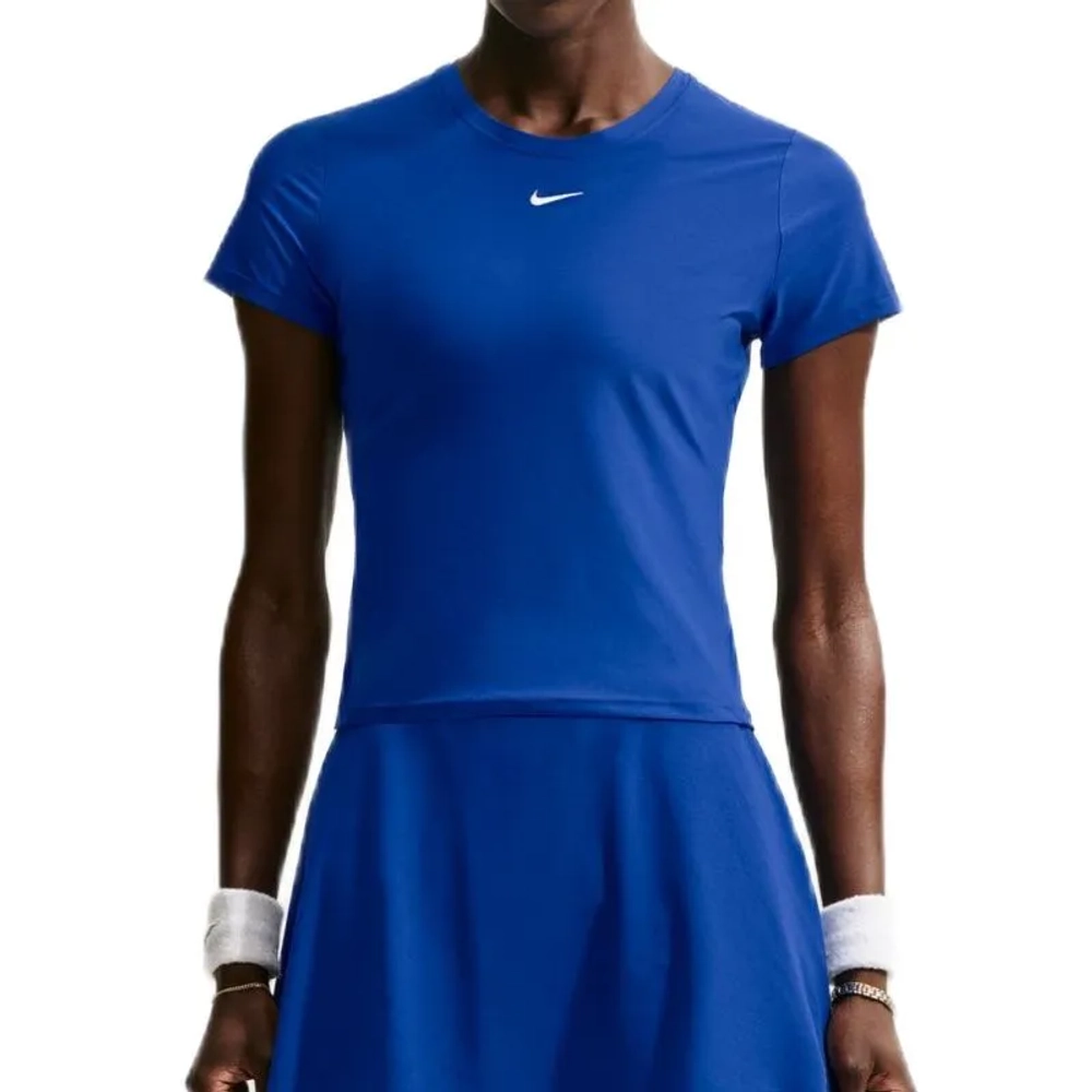 Женская теннисная футболка Nike Victory Dri-Fit Short Sleeve Tennis - old royal/white