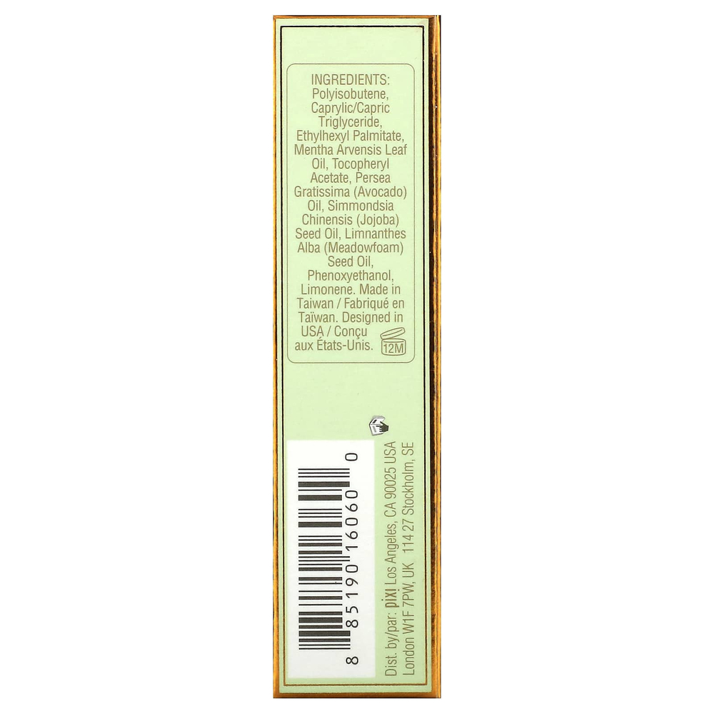 Pixi Beauty, масло для губ, сияющая, 0332 мятная, 5,5 г (0,19 унции)