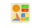 Панель "Геометрические фигуры: доли" Masterkidz