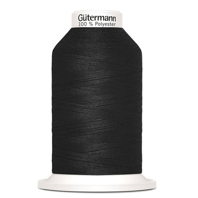 Нитки оверлочные Gutermann Miniking 120 (1000 метров), 5 кат. | _000 черный