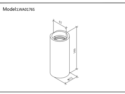 Светильник настенный JY FLAME, LW-A0176S-WH-WW