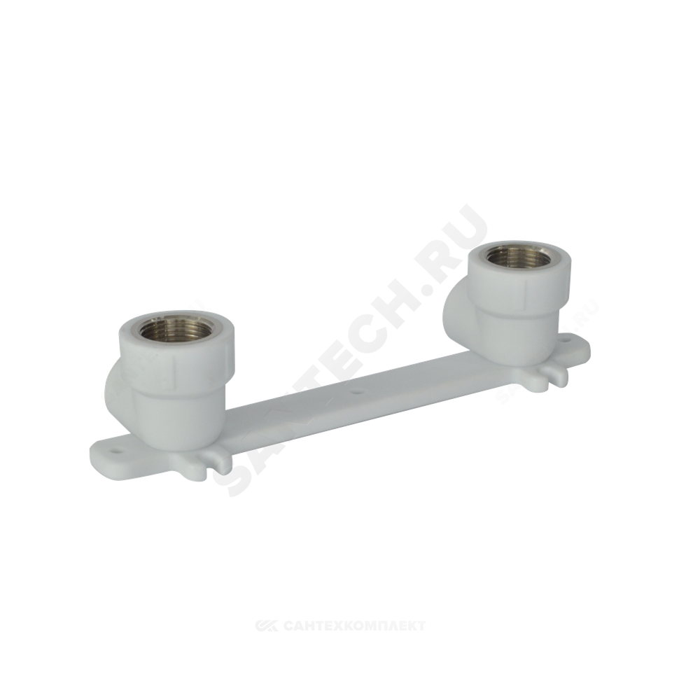 Планка монтажная PP-R белая Дн 25х3/4" ВР под смеситель с водорозетками PRO VALFEX 10124325-PRO