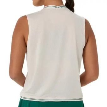 Женский топ теннисный Asics Game Sleeveless - soft oat