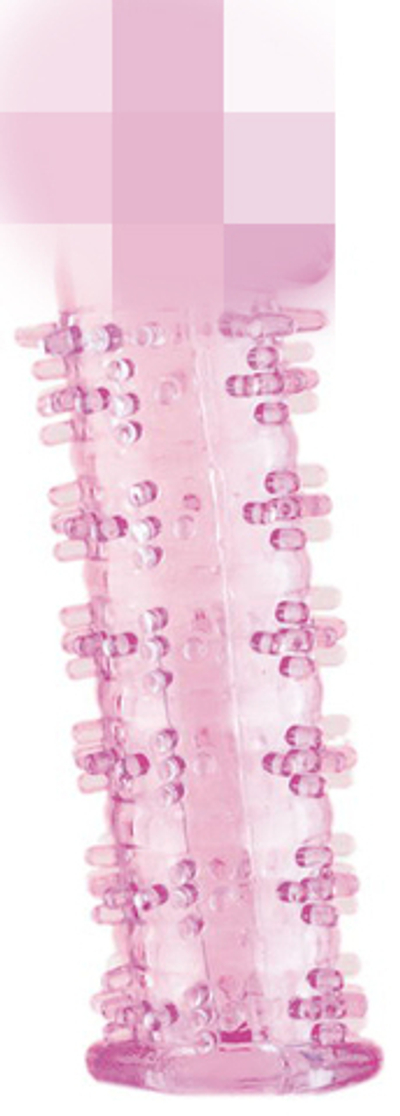 Насадка на пенис A-Toys Nux розовая 12,5 см