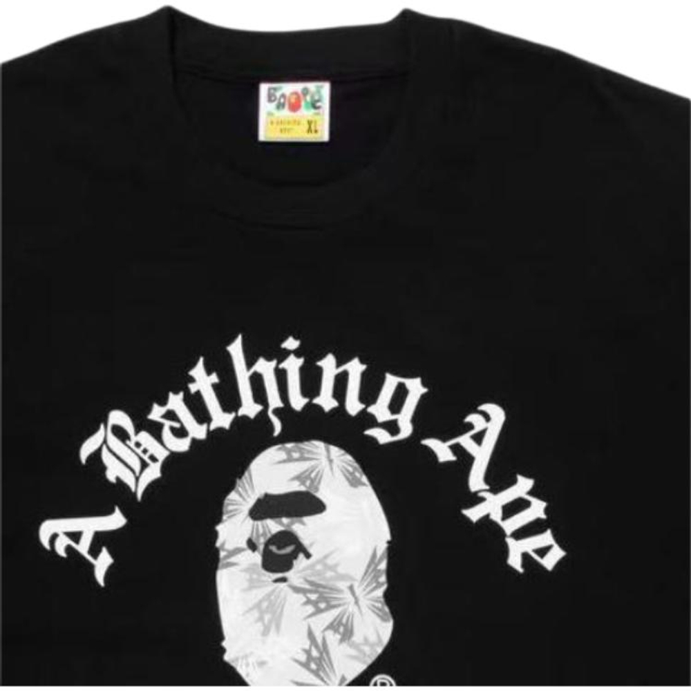 A Bathing Ape Bathing Ape Футболка Logo Pattern Regular Sleeve Bap Ss26 030 черный