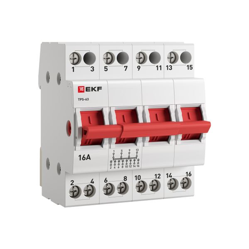 Трехпозиционный переключатель ТПС-63 4P 16А PROXIMA EKF