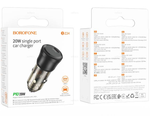 Автомобильное заряд. устр. Borofone BZ24 1C QC3.0 20W черное