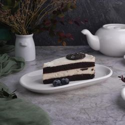 Блюдо овальное 22,5*12,3 см h2,1 см для подачи белое фарфор NEW P.L. Proff Cuisine [10]