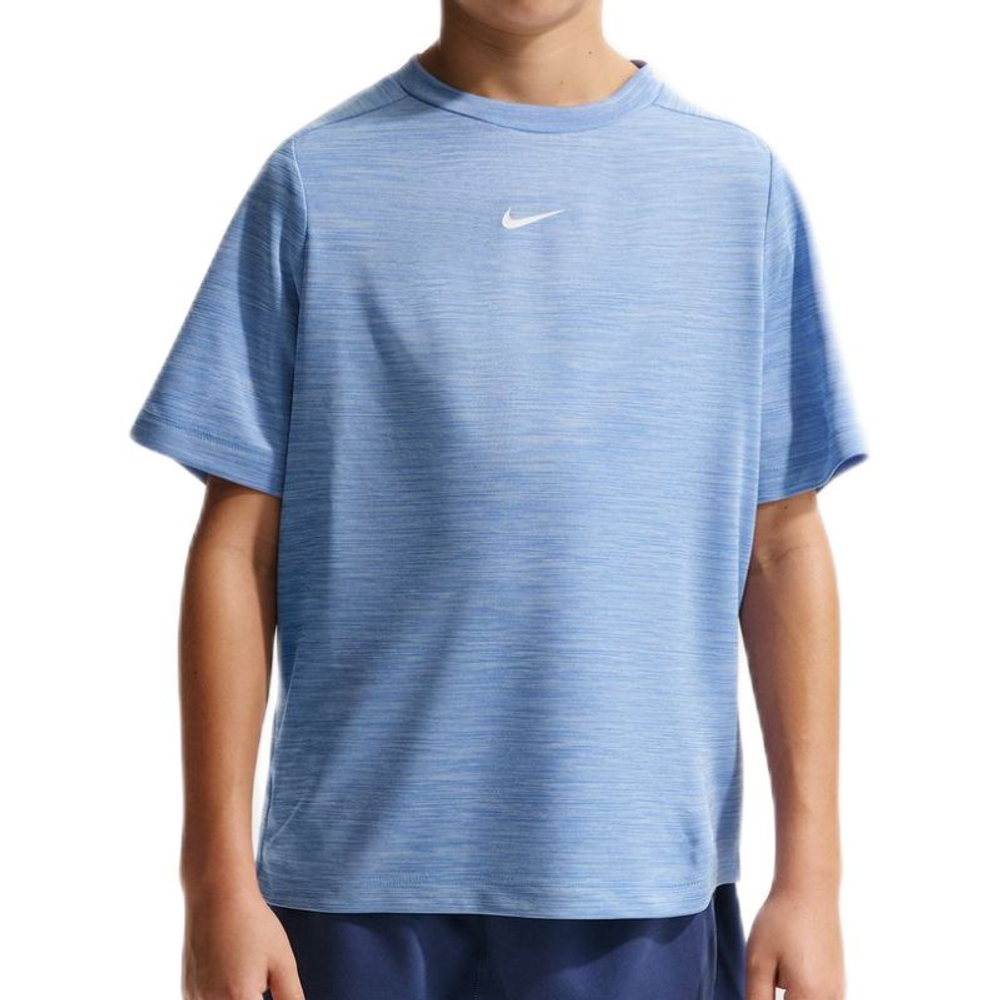 Детская теннисная футболка Nike Multi Dri-FIT Short-Sleeve - royal pulse/hydrogen blue/white