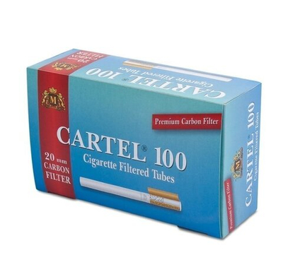 Гильзы для сигарет "Cartel" KS Filter Угольные 100шт