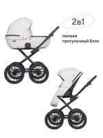 Коляска  MONTANA ECCO Prestige (2 в 1) (RIKO BASIC) 11 White (белый)
