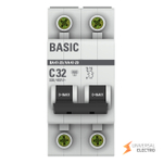 Автоматический выключатель 2P 32А (C) 4,5кА ВА 47-29 Basic