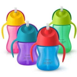Поильник с трубочкой Philips AVENT SCF793/02, 200 мл, с 9 месяцев, фиолетовый
