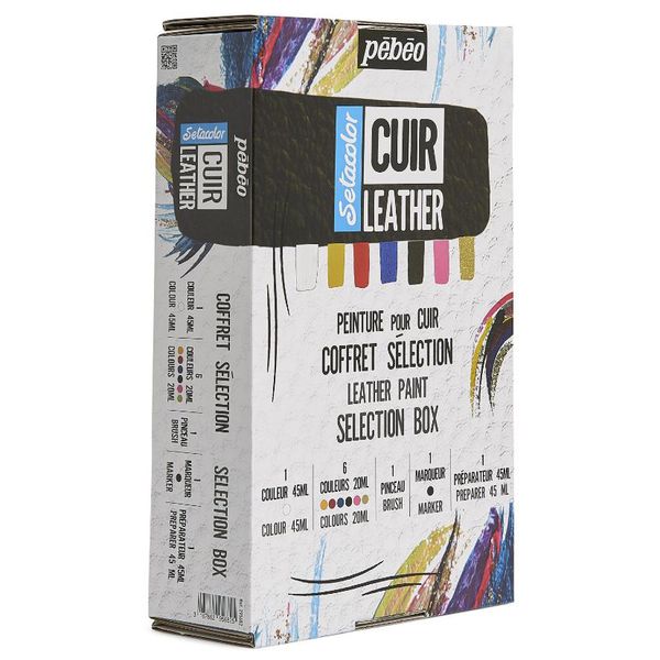 Набор красок по коже Setacolor SELECTION BOX 20 мл, 295682, Pebeo, 295682