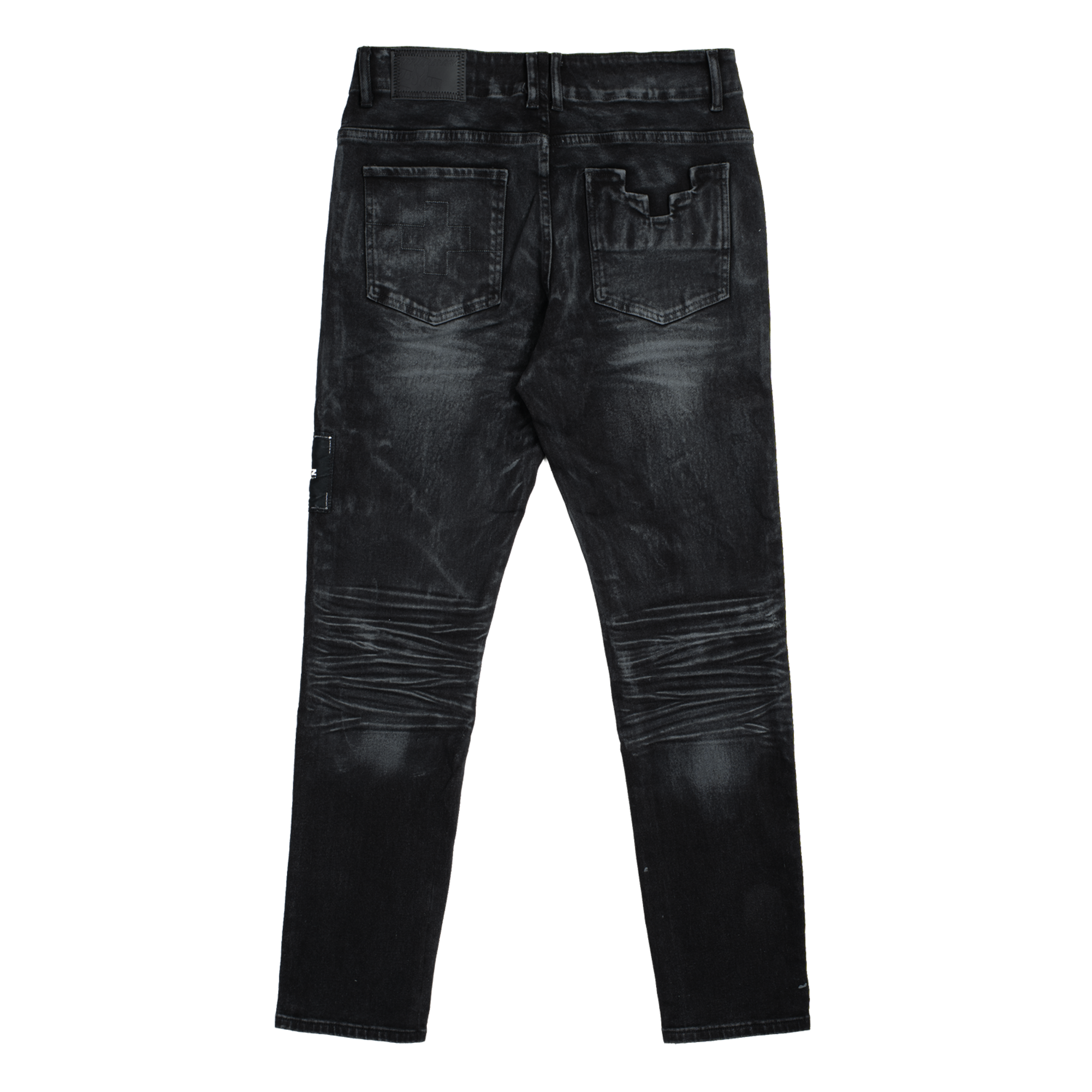 «RUNOFF» Waxed Skinny Jeans