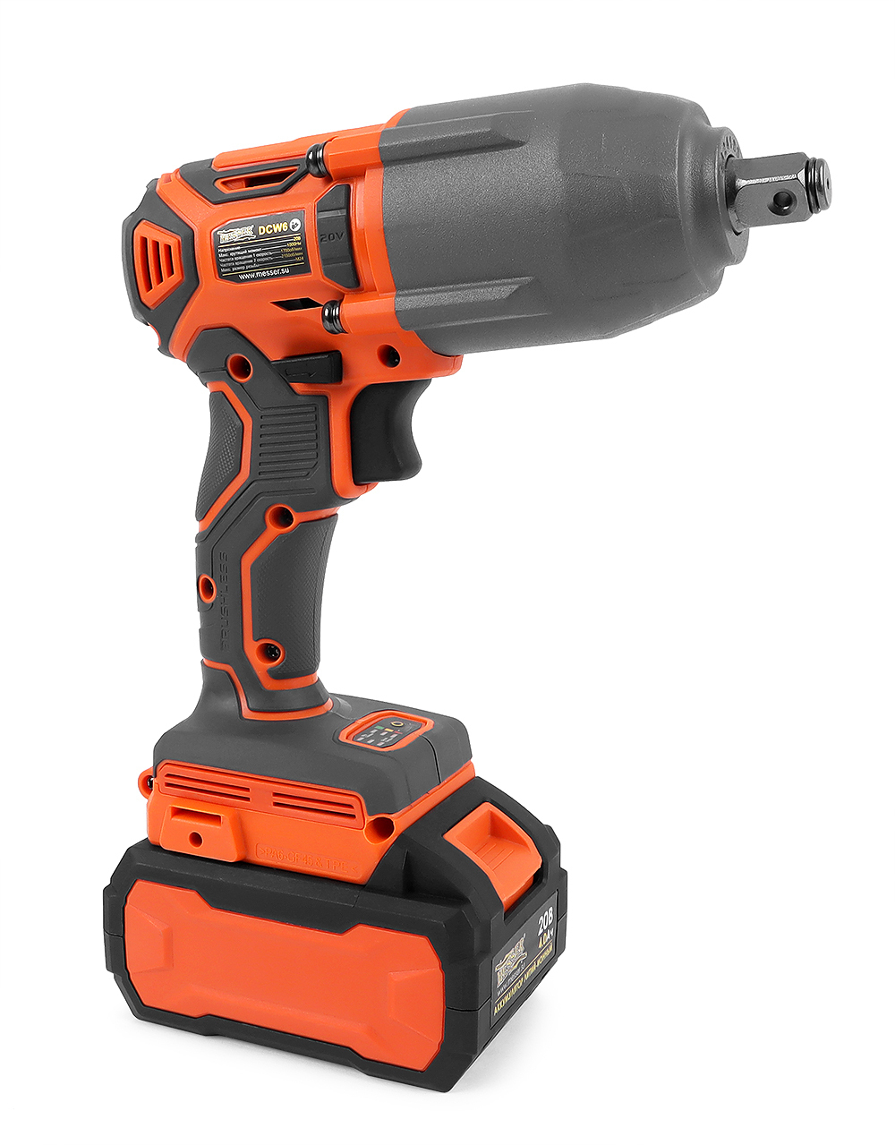 Аккумуляторный ударный гайковерт MESSER DCW6 1000Нм М24 4Ач